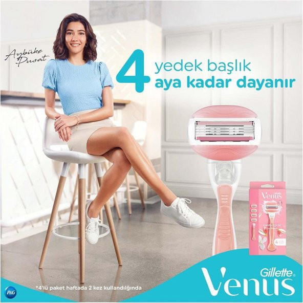 Gillette Venüs Comfortglide Spa Breeze Kadın Tıraş Makinesi + 4 Yedek Tıraş Bıçağı - 7