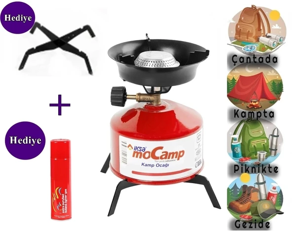 Taşınabilir Ocak iksa Mocamp Çakmak gazlı pratik Kamp Ocağı