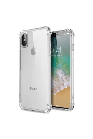 Apple iPhone XS Max Şeffaf Tank Silikon Kapak