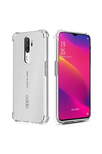 Oppo A5 2020 Şeffaf Tank Silikon Kapak