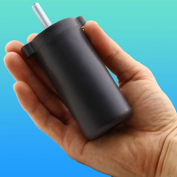 Gizli Mobilya Kanepe Sehpa TV Ünitesi Koltuk Orta Destek Ayağı Ayarlanabilir 9.5 cm Siyah Baza Ayak - 6