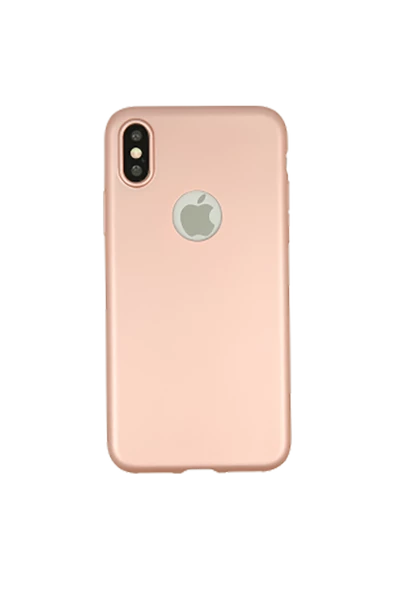 Apple iPhone XS Max Premium Silikon Kılıf Rose Gold