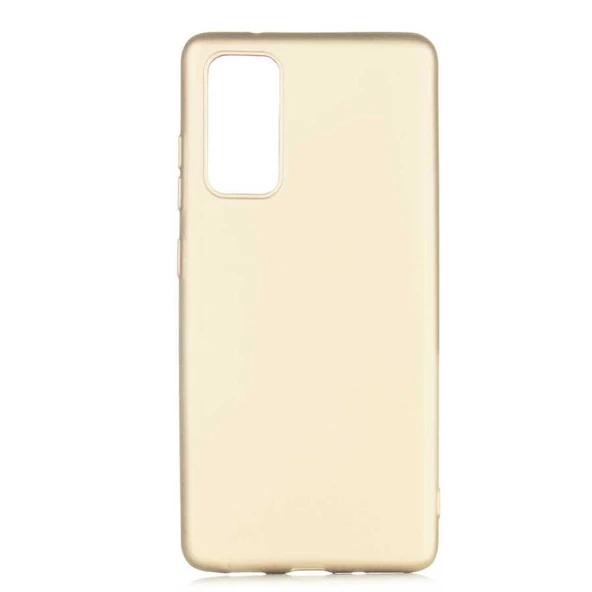 Samsung Galaxy S20 Plus  Premium Silikon Kılıf Gold