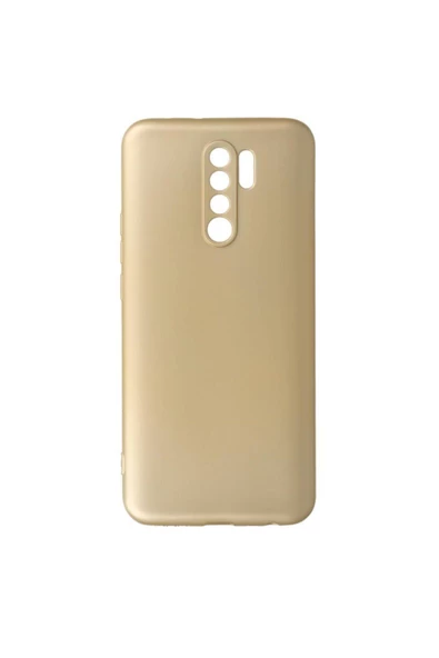 Xiaomi Redmi  9 Premium Silikon Kılıf Gold