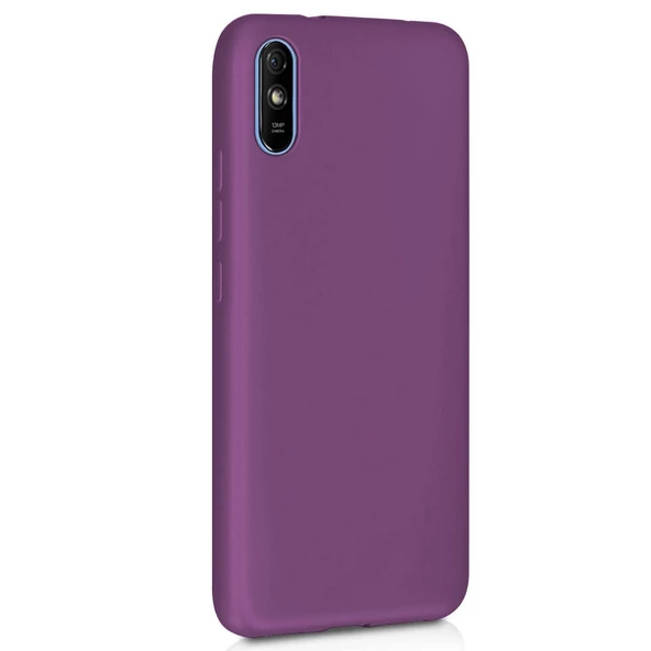 Xiaomi Redmi 9A Premium Silikon Kılıf Mor ürün görseli 1