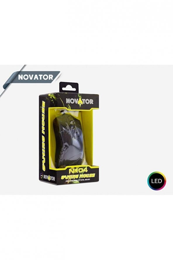 Novator N104/50 Oyun Mouse Ledli Game Mouse Kaliteli Yüksek Performans