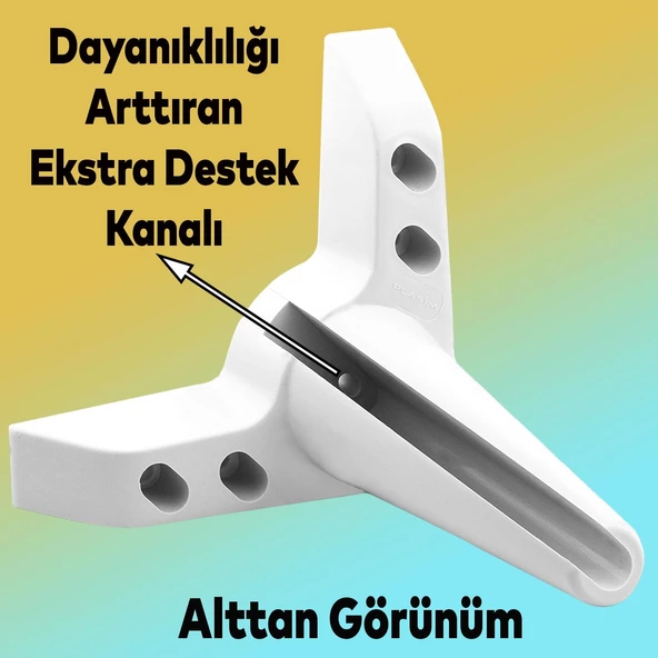 Aspen Lüks Mobilya Kanepe Koltuk Tv Ünitesi Baza Yükseltici Ayağı Ayakları 14 Cm Beyaz Ayak - Resim 4