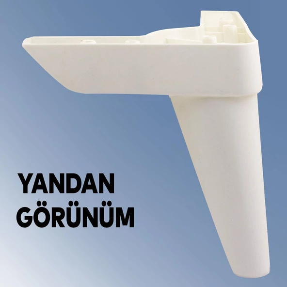 Aspen Lüks Mobilya Kanepe Koltuk Tv Ünitesi Baza Yükseltici Ayağı Ayakları 14 Cm Beyaz Ayak - Resim 6