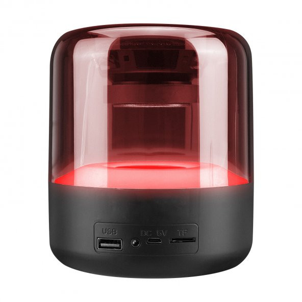 JapanEx Z5 Kablosuz Bluetooth Hoparlör Led Işıklı - Siyah - 5
