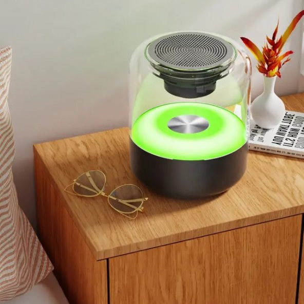 JapanEx Z5 Kablosuz Bluetooth Hoparlör Led Işıklı - Siyah - 7