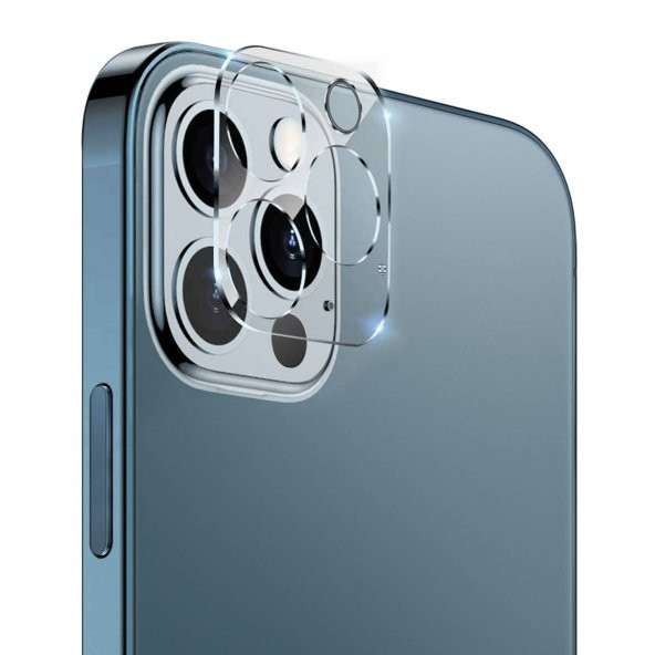 Apple iPhone 12 Pro Max 6.7'' Kamera Lens Koruma Camı