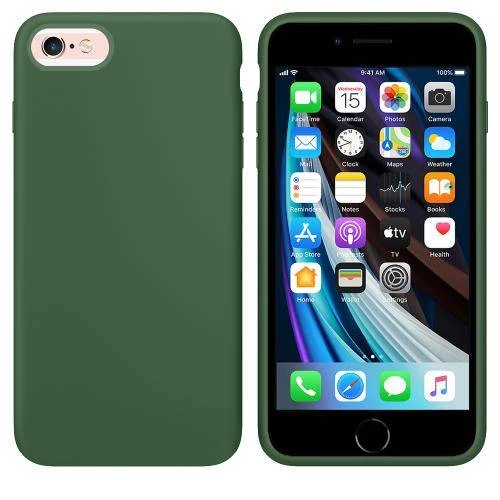 Apple iPhone 7 İçi Kadife Silikon Kılıf Yeşil