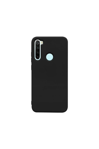 Xiaomi Redmi Note 8 İçi Kadife Silikon Kılıf Siyah