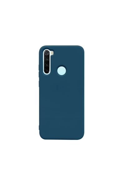Xiaomi Redmi Note 8 İçi Kadife Silikon Kılıf Lacivert