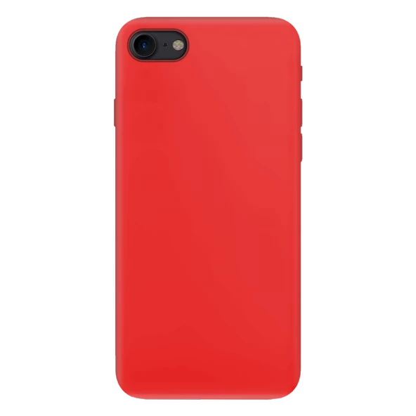 Apple iPhone 7 İnce Mat Silikon Kılıf Kırmızı - 2