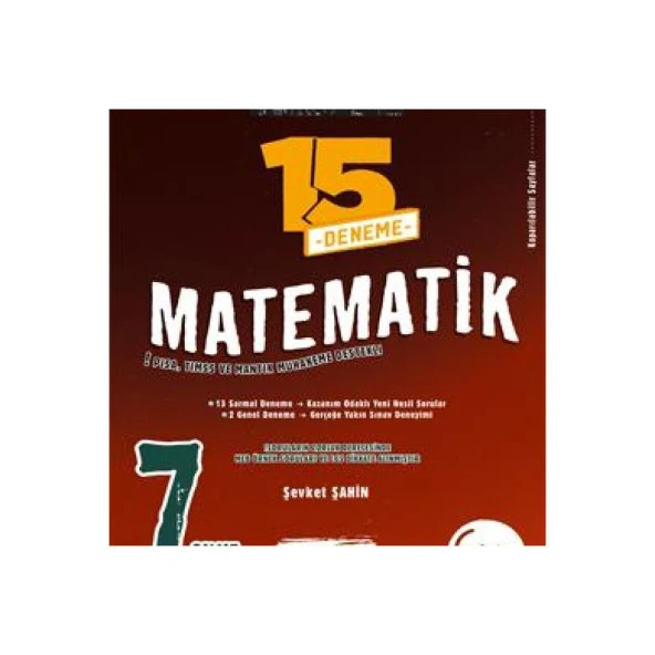 OKYANUS 7.SINIF MATEMATİK MASTER 15 DENEME