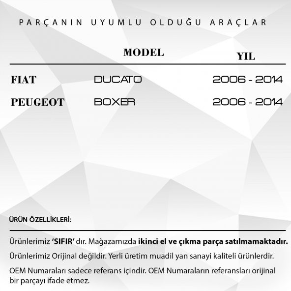 Fiat Ducato, Peugeot Boxer için Pedal Lastiği - 2