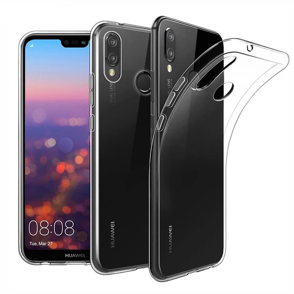 Huawei P20 Lite Ultra İnce Silikon Kılıf Şeffaf