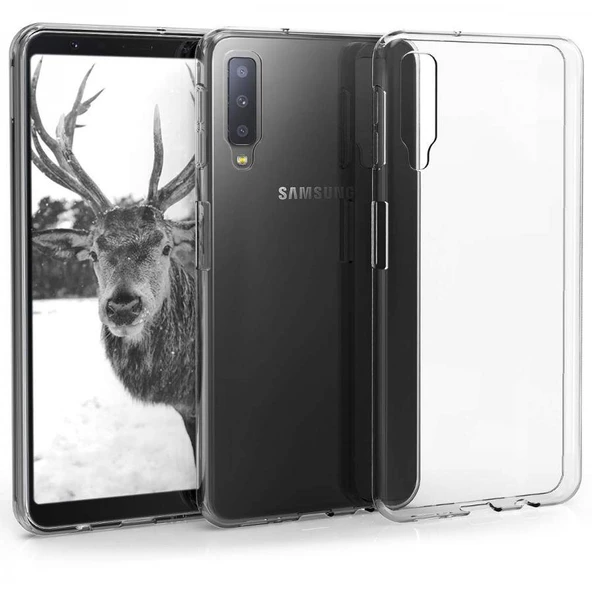 Samsung Galaxy A7 2018 (A750) Ultra İnce Silikon Kılıf Şeffaf