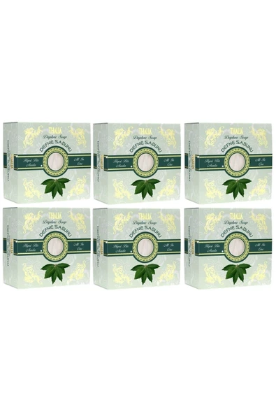 Thalia Rahatlatıcı Etkili Defne Yağlı Doğal Katı Sabun - 150 gr X 6 Kutu - 1
