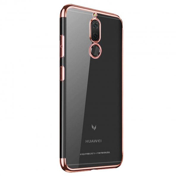 Huawei Mate 10 Lite Parlak Lazer Silikon Kılıf Rose