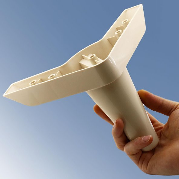 Lüks Mobilya Kanepe Sehpa TV Ünitesi Koltuk Ayağı 14 cm Krem Baza Ayak - Resim 4