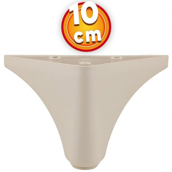 Lüks Mobilya Kanepe Sehpa TV Ünitesi Koltuk Ayağı 10 cm Krem Baza Ayak ürün görseli