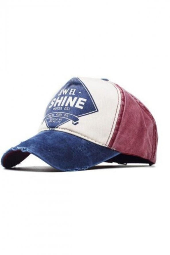 BLUES MODA Unisex Jewel Shine Beyzbol Eskitme Şapka - 3