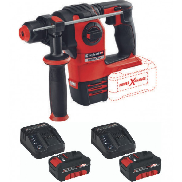 Einhell Herocco 18v 2x4.0ah Kömürsüz Akülü Kırıcı Delici ürün görseli