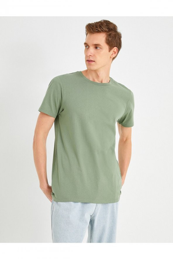 Slim Fit Basic Tişört - Resim 2