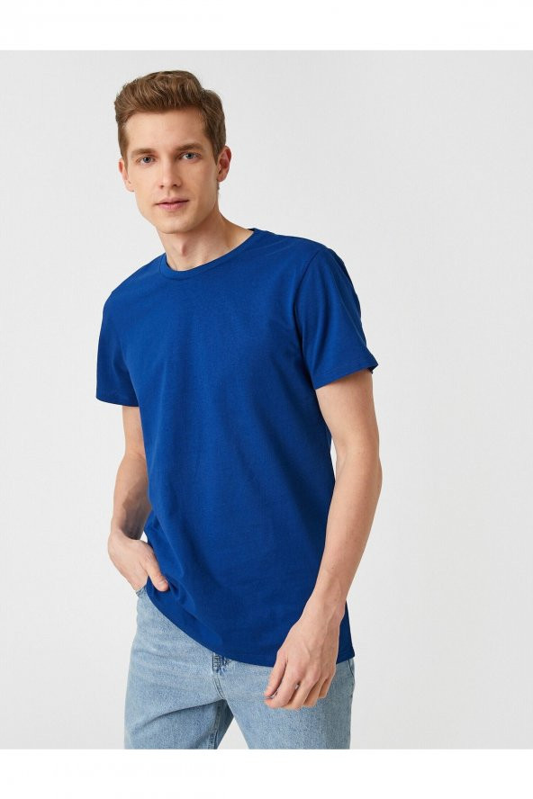 Slim Fit Basic Tişört - Resim 8