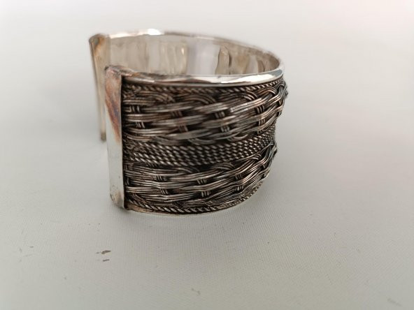 Eskitme Görünümlü Metal Kadın Bilezik 001 - 6