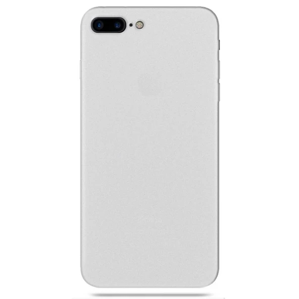 Apple iPhone 8 Plus Transparent Slim Case Mat Şeffaf