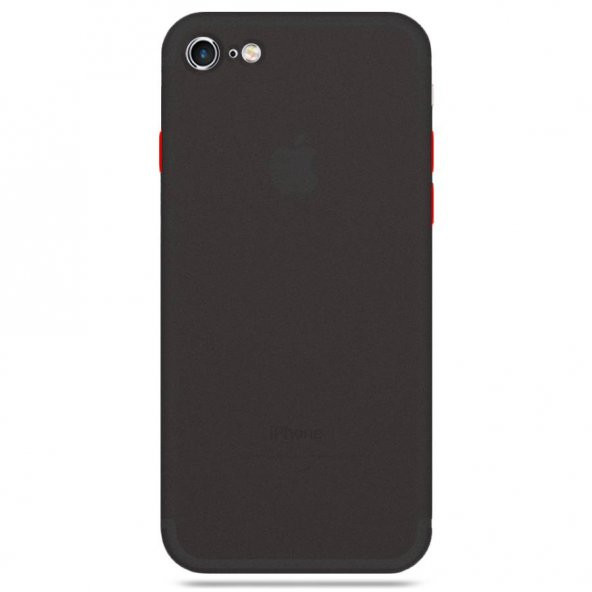 Apple iPhone SE 2020 Transparent Slim Case Siyah