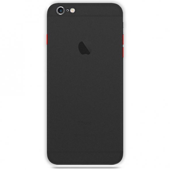 Apple iPhone 6 Plus Transparent Slim Case Siyah