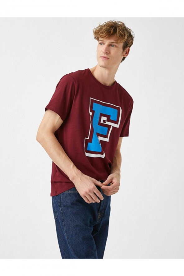 Erkek Bordo T-Shirt ürün görseli