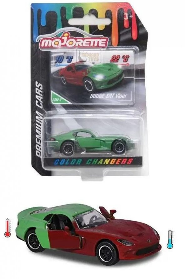 Majorette Metal Diecast Renk Değiştiren Dodge SRT Viper 212054021 - 2