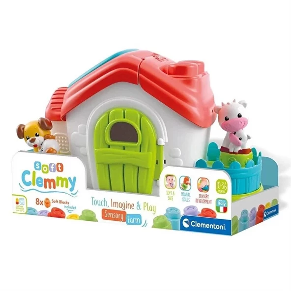 Clementoni Soft Clemmy Yumuşak Blok Duyusal Çiftlik