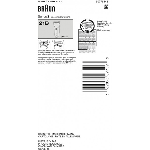 Braun Series 3 21B Tıraş Makinesi Yedek Başlığı - 2