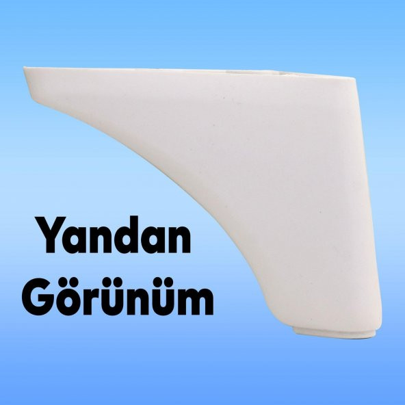 Lüks Mobilya Kanepe Sehpa TV Ünitesi Koltuk Ayağı 10 cm Beyaz Baza Ayak - Resim 4