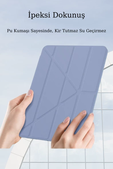 Apple iPad 10.9 inç Wi-Fi 64 GB 10. Nesil Uyumlu Kalem Bölmeli Tablet Kılıfı - 2