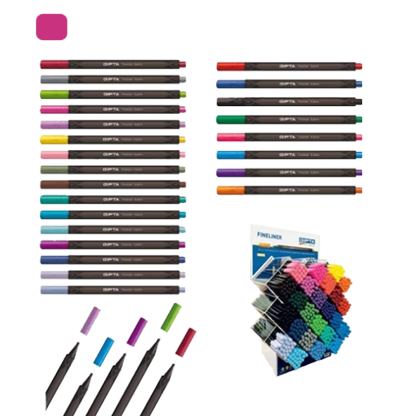 Gıpta Fineliner 0.4 MM Üçgen Pembe K600026-12-LI-PKT
