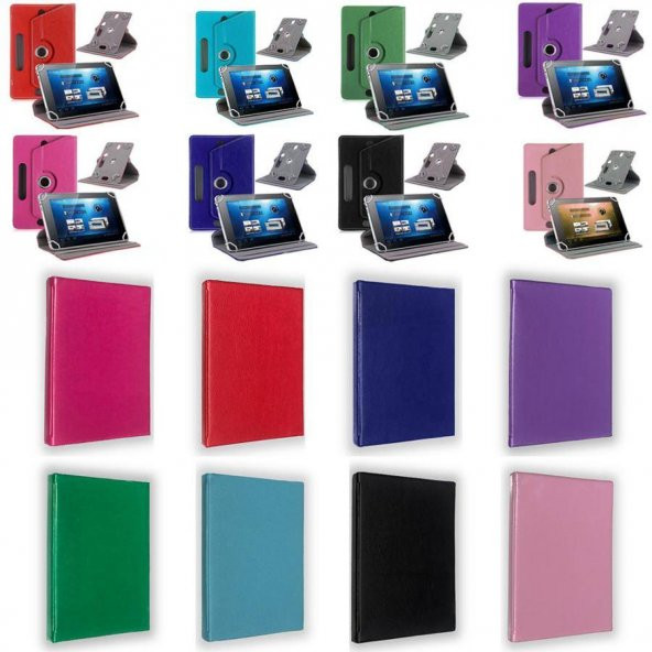 PolyPad Octa 11 Pro Universal Dönerli Standlı Tablet Kılıfı Lacivert