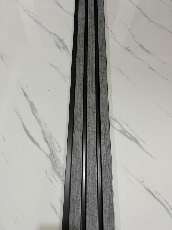 Renkli Duvarlar Atc Gri Antrasit Dekoratif Görünüm Pvc Kaplama Lambiri 12cmx90cm - 2