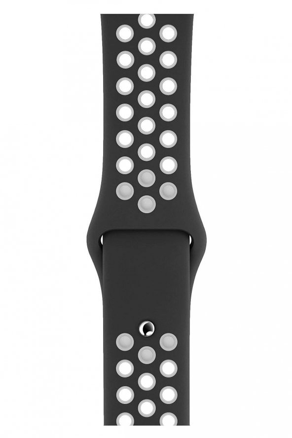 Apple Watch Series 4 38 MM Fileli Kordon Siyah-Beyaz