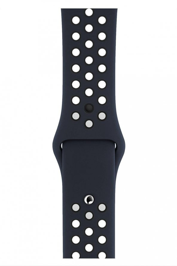 Apple Watch Series 5 42 MM Fileli Kordon Lacivert-Siyah