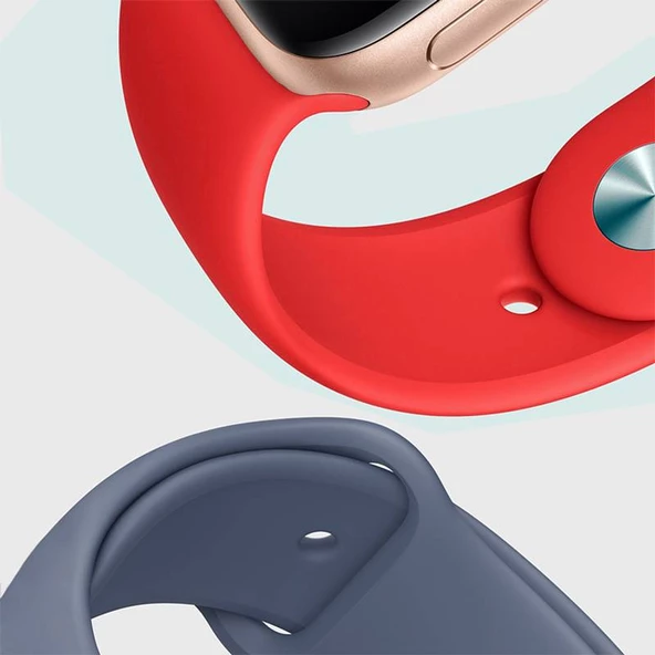 Apple Watch Series 5 44 MM Fileli Kordon Gri-Sarı