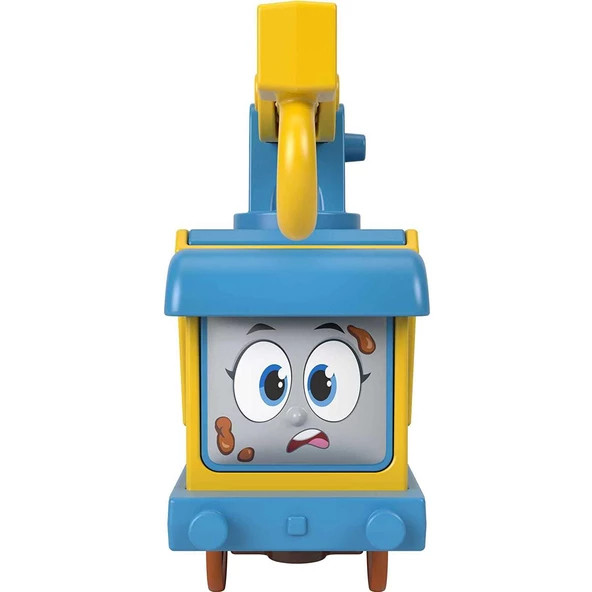 Orjinal Thomas ve Arkadaşları Pilli Motorlu Büyük Trenler VİNÇ GRUE Fisher Price Thomas Pilli Motorlu Tren - Resim 2