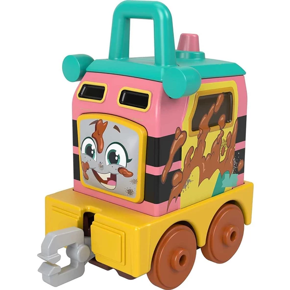 Orjinal Thomas ve Arkadaşları Pilli Motorlu Büyük Trenler VİNÇ GRUE Fisher Price Thomas Pilli Motorlu Tren - Resim 4