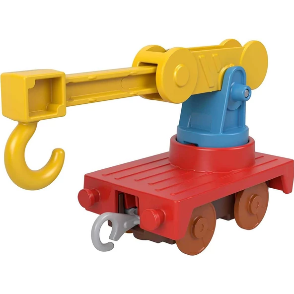 Orjinal Thomas ve Arkadaşları Pilli Motorlu Büyük Trenler VİNÇ GRUE Fisher Price Thomas Pilli Motorlu Tren - Resim 3